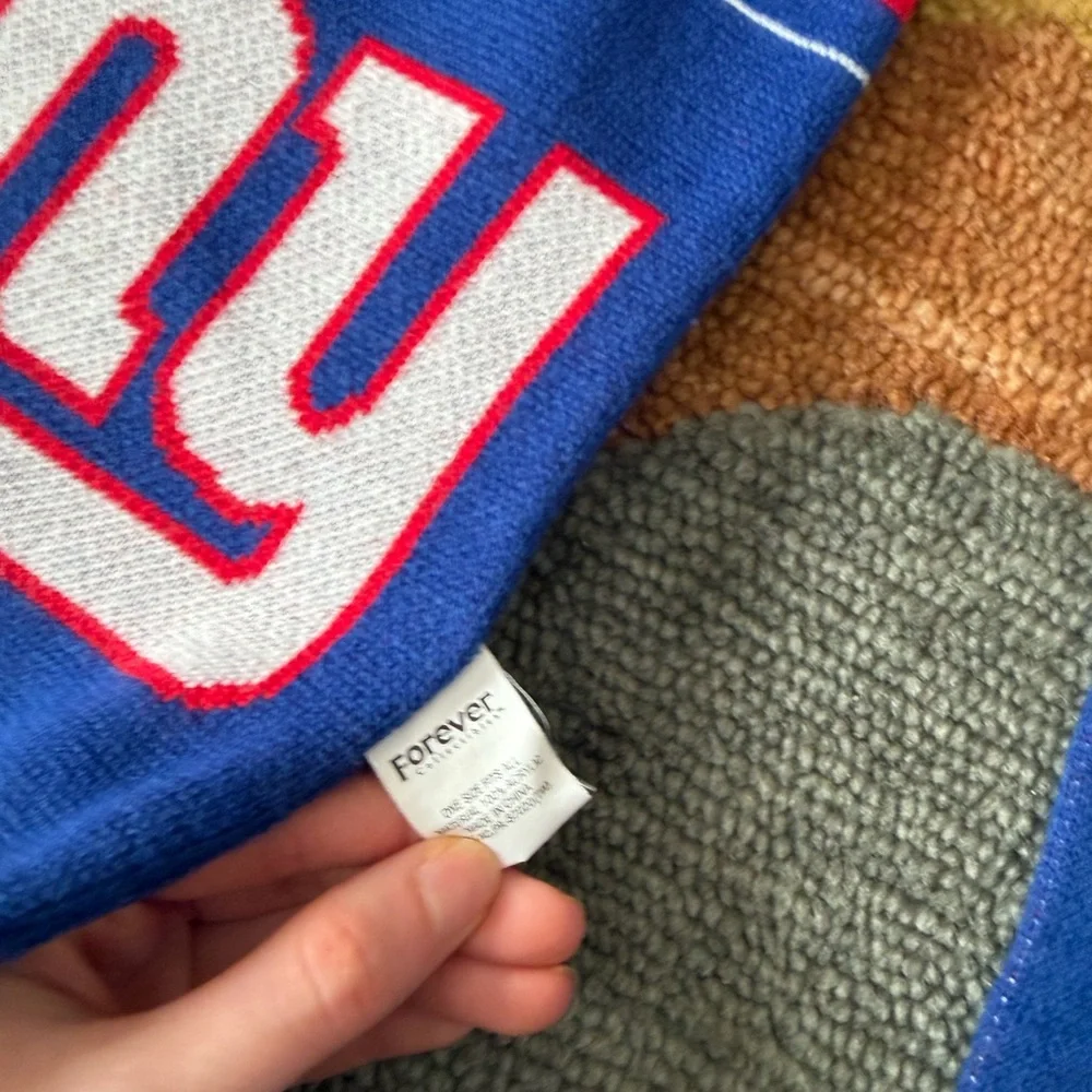 NY Giants NFL Football New York Unisex One Size Fits All Winter Scarf